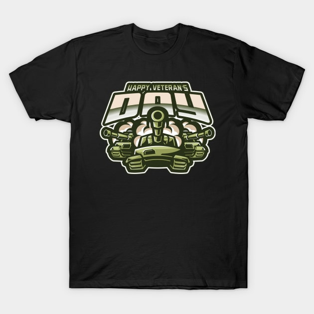 Happy Veteran's Day T-Shirt by MonkeyLogick